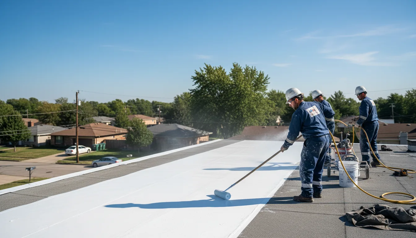 Commercial roof coating in Ballinger, TX near me